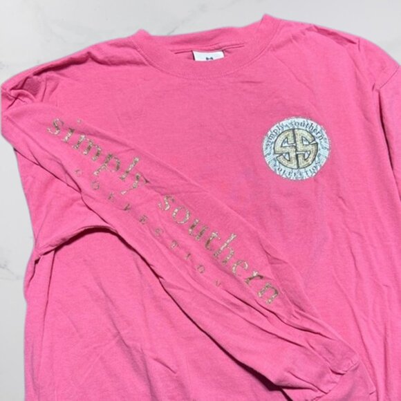 Simply Southern Long Sleeve T-Shirt Bundle Size L - set of 4 - Picture 2 of 13